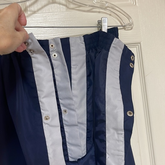 Vintage Starter Full-Snap
Breakaway Tear Away pants. Size medium. Navy and gray - Picture 13 of 14